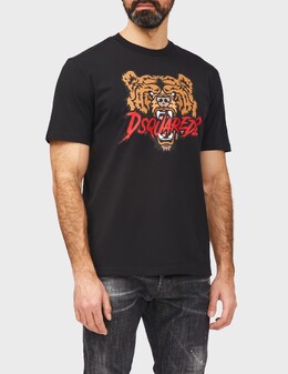 DSQUARED2: Чёрная футболка 