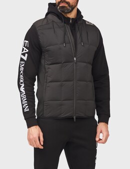 EA7 EMPORIO ARMANI: Чёрный жилет 