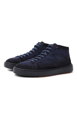 Santoni: Синие кеды  Cleanic
