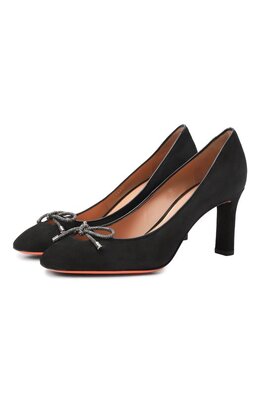 Santoni: Чёрные туфли 