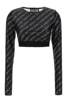 VERSACE JEANS COUTURE: Чёрный топ 