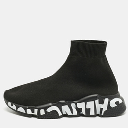 Balenciaga: Чорні кросівки  Speed