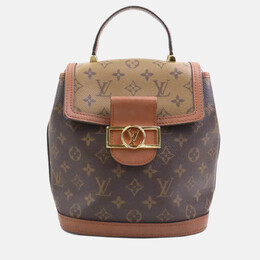 Louis Vuitton: Коричневый рюкзак 