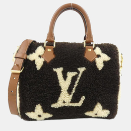 Louis Vuitton: Бежевая сумка  Speedy