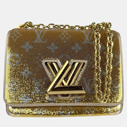 Louis Vuitton: Серебристая сумка  Twist