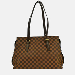 Louis Vuitton: Коричневі сумки шопери 