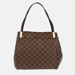 Louis Vuitton: Коричневая сумка-шоппер 