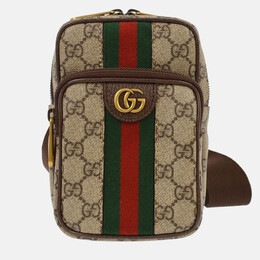 Gucci: Бежевая сумка  GG Supreme