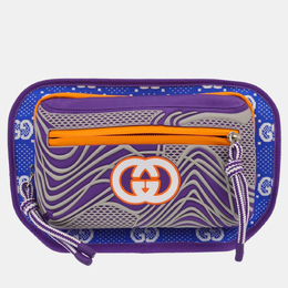 Gucci: Голубая сумка  GG