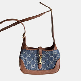 Gucci: Голубая сумка  Jackie