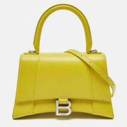 Balenciaga: Жовті сумки на руку  Hourglass