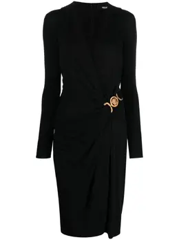 Versace: Платье  Medusa миди