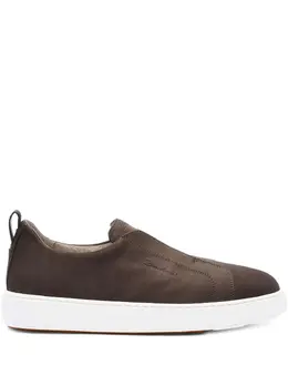Santoni: Тёмные мокасины 