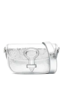 Bally: Серебристая сумка 