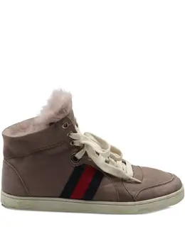 Gucci Pre-Owned: Коричневые кроссовки 