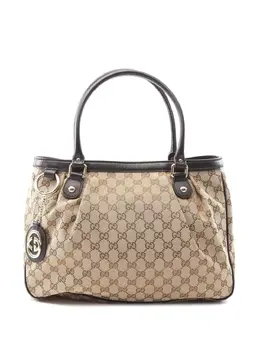 Gucci Pre-Owned: Коричневая сумка-шоппер 