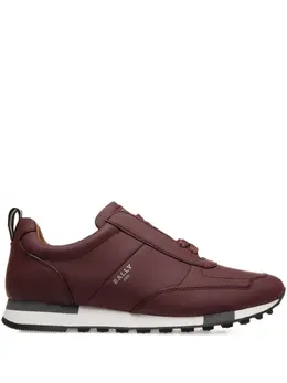Bally: Бордовые кроссовки 