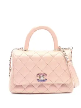 CHANEL Pre-Owned: Розовая сумка на руку 