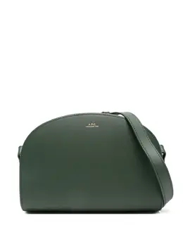 A.P.C.: Зелёная сумка через плечо  Demi Lune