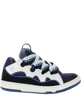 Lanvin: Белые кроссовки  Curb