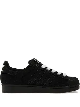 adidas: Чёрные кроссовки  Superstar