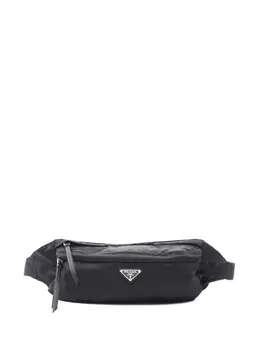 Prada Pre-Owned: Чёрная поясная сумка 