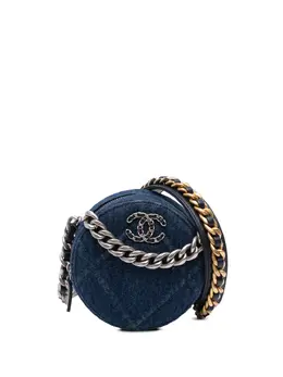 CHANEL Pre-Owned: Голубой клатч 