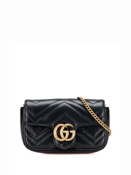 Gucci Pre-Owned: Чёрная сумка через плечо 