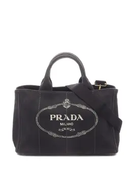 Prada Pre-Owned: Чёрная сумка-шоппер 