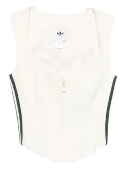adidas: Белый топ 