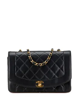 CHANEL Pre-Owned: Чёрная сумка через плечо 