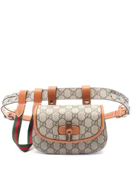 Gucci Pre-Owned: Коричневая поясная сумка 