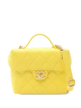 CHANEL Pre-Owned: Жёлтая сумка 