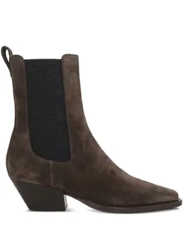 Brunello Cucinelli: Тёмные ботинки  Monili