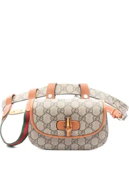 Gucci Pre-Owned: Бежевая поясная сумка 