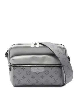 Louis Vuitton Pre-Owned: Серебристая сумка через плечо 