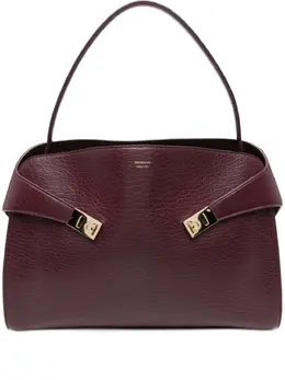 Ferragamo: Фиолетовая сумка  Gancini