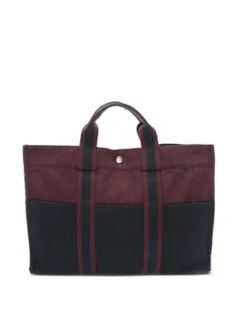 Hermès Pre-Owned: Бордовая сумка-шоппер 