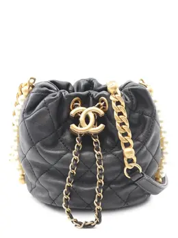 CHANEL Pre-Owned: Чёрная сумка 