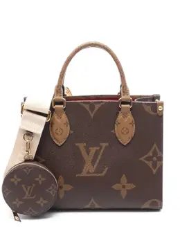 Louis Vuitton Pre-Owned: Коричневая сумка-шоппер 