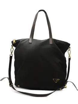 Prada Pre-Owned: Чёрная сумка-шоппер 