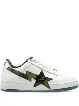 A BATHING APE®: Белые кроссовки 