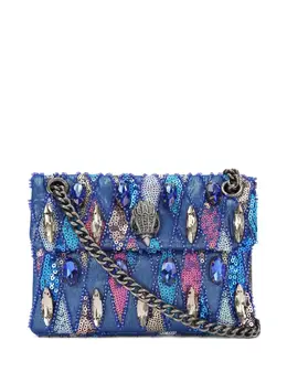 Kurt Geiger London: Голубая сумка через плечо 