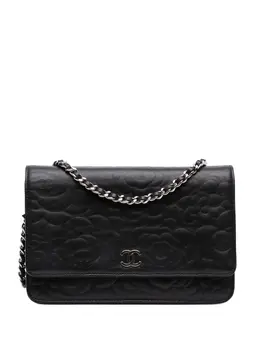 CHANEL Pre-Owned: Чёрный кошелёк 