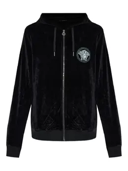 Versace: Чёрная толстовка  Medusa