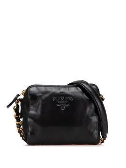 Prada Pre-Owned: Чёрная сумка через плечо 