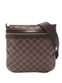Louis Vuitton Pre-Owned: Коричневая сумка через плечо 