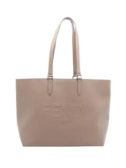 Fendi Pre-Owned: Коричневая сумка-шоппер 