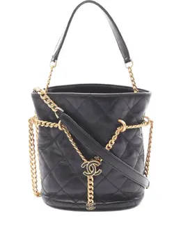 CHANEL Pre-Owned: Чёрная сумка 
