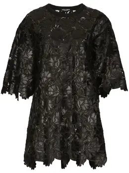Dolce & Gabbana: Прозрачный топ 